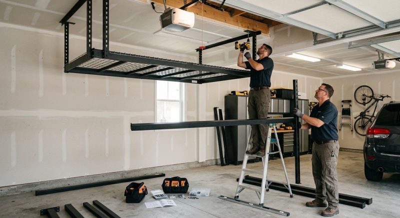 Garage Tool Rack Installation in Loudoun County, VA